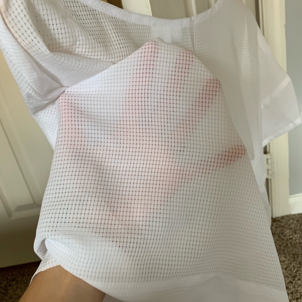 Mesh White Tee - Picture 3 of 5